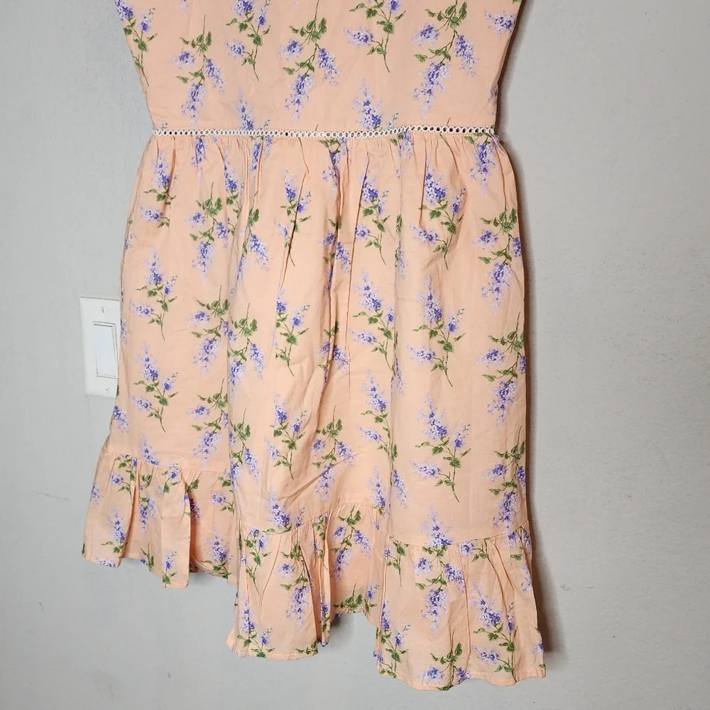 NWT Janie and Jack Apricot Floral Ruffle Strap‎ Sundress Big Kid Size 18.